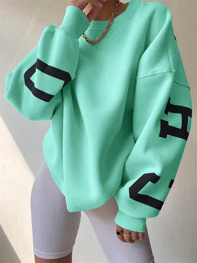 Mara™ – Übergroßes Sweatshirt mit Buchstabendruck