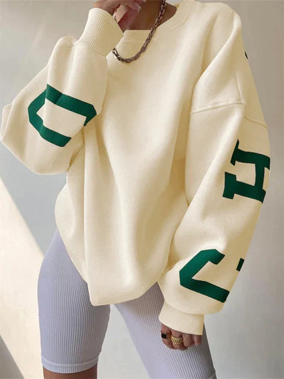Mara™ – Übergroßes Sweatshirt mit Buchstabendruck