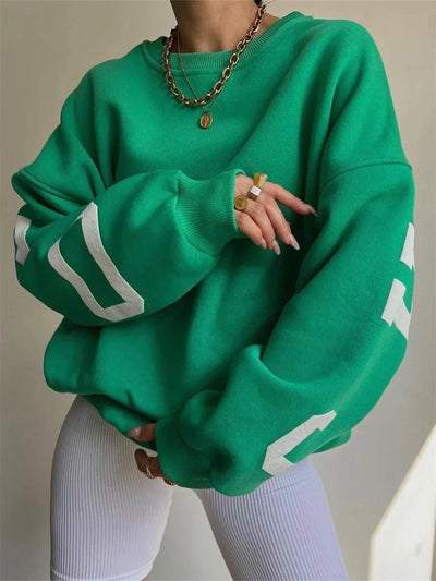 Mara™ – Übergroßes Sweatshirt mit Buchstabendruck