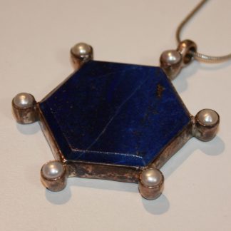 Collier en argent & lapis